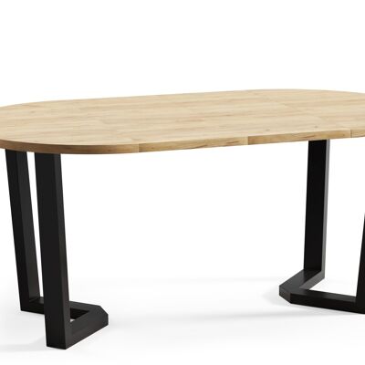 Tavolo da pranzo rotondo estensibile Bickenholtz Gold Oak