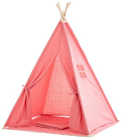 Speeltent Esna roze 120x120x155 roze Materiaal Hout