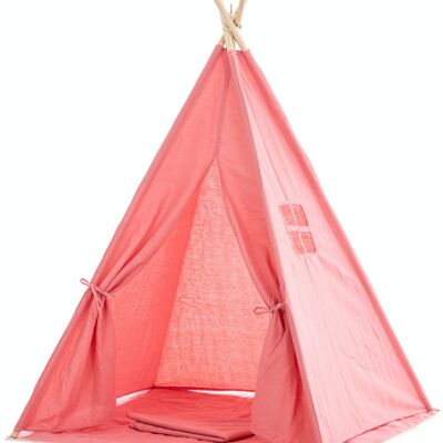 Play tent Esna pink 120x120x155 pink Material Wood