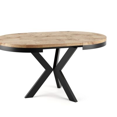 Punticciole Round Extendable Dining Table Natural Oak