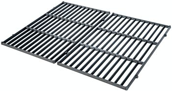 Ensemble grille de cuisson 44,5x30,3 cm noir 30,3x44,5x1,5 fonte noire 1