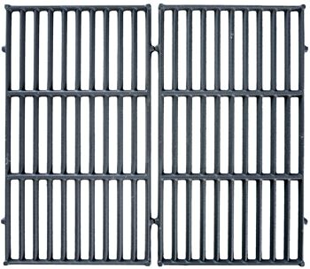 Ensemble de grilles de gril 44,5x26 cm noir 26x44,5x1,5 fonte noire 2