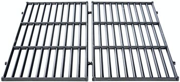 Ensemble de grilles de gril 44,5x26 cm noir 26x44,5x1,5 fonte noire 3