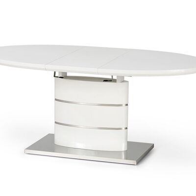 Mesa de comedor extensible Exmes blanca