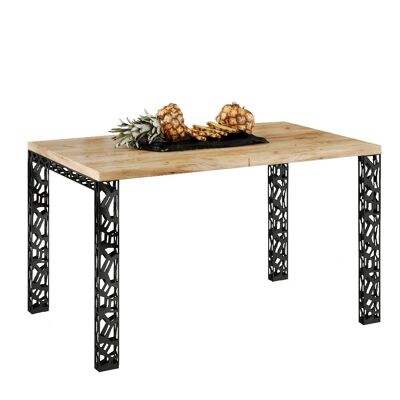 Prenouvellon Extendable Dining Table Gold Oak