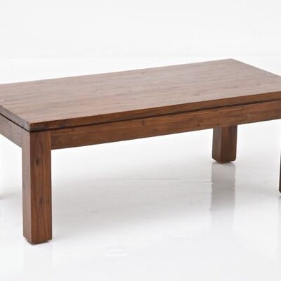Elverdissen tavolino rustico 60x120x46 legno rustico alluminio