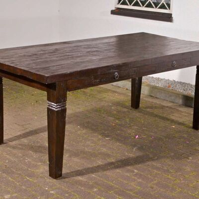 Table Cordoba 200 cm brun foncé foncé xx brun foncé