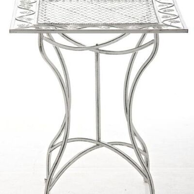 Tisch Asina Antikweiß 60x60x72 Antikweiß Metall Metall