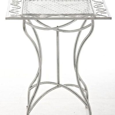 Mesa Asina blanco antiguo 60x60x72 metal blanco antiguo metal