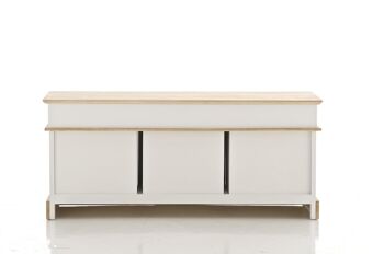 Banc Norby blanc 35x103x45 bois blanc bois 4