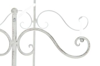 Porte-serviettes Gratia blanc antique 40,5x81x75 métal blanc antique 5