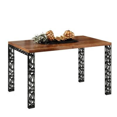 Mesa de comedor extensible Prenouvellon de roble Stirling