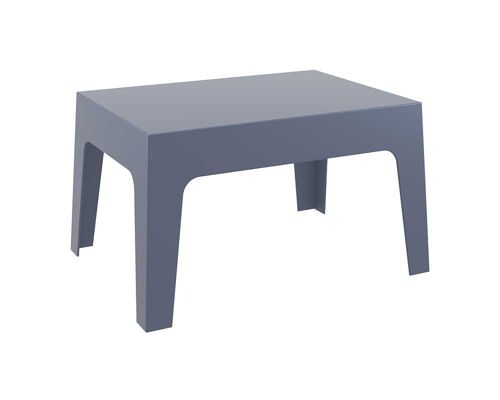 BOX tafel donker grijs 50x70x43 donker grijs plastic plastic