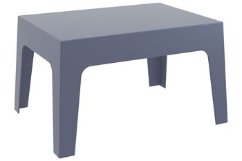 Table BOX gris foncé 50x70x43 plastique gris foncé plastique 2