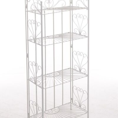 Standing shelf Mia white 33x61.5x153 white metal metal