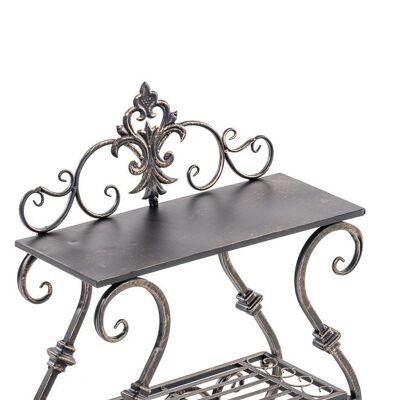 Table à fleurs Aurica bronze 22x53x63,5 bronze métal métal