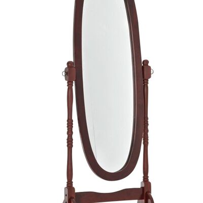 Standing mirror Cora oval Cherry 51x59x150 Cherry Wood Wood