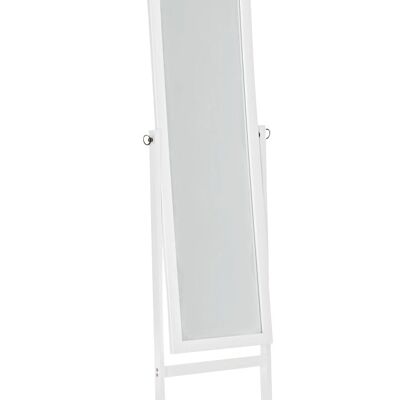 Espejo de pie Yolanda angular blanco 30x45x150 blanco Madera Madera