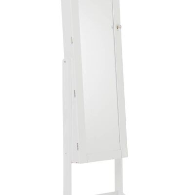 Mueble con espejo Lena blanco 36x42x147 Madera blanca