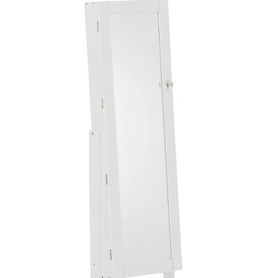 Armoire miroir Lena blanc 36x42x147 bois blanc