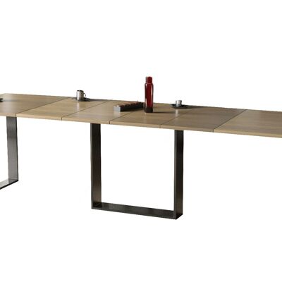 Table à manger extensible Herouville en chêne naturel