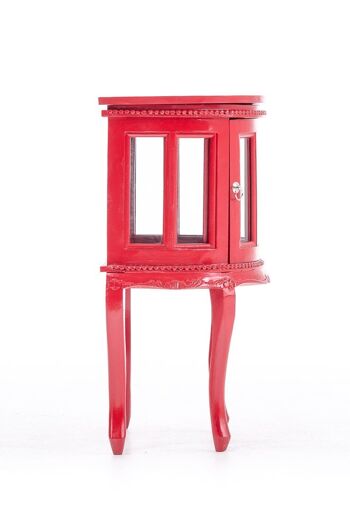 Table à thé murale rouge 35x50x77 Wood Wood rouge 3