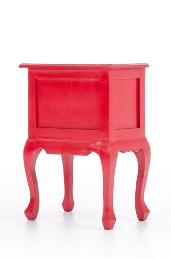 Table d'appoint Bjˆrk rouge 35x48x67 bois bois rouge 4