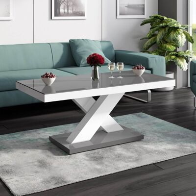 Table basse Charre Gris brillant