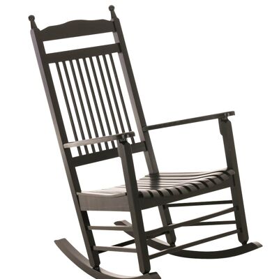 Rocking chair Marissa black 82x66x112 black Wood