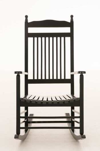 Chaise à bascule Marissa noir 82x66x112 bois noir 2
