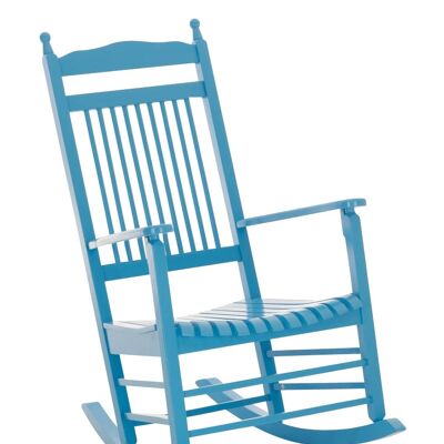 Chaise à bascule Marissa bleu 82x66x112 bois bleu