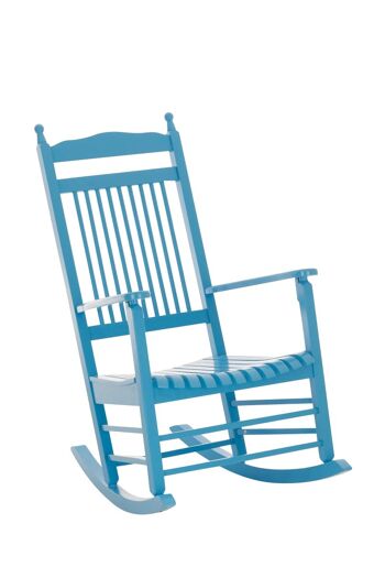 Chaise à bascule Marissa bleu 82x66x112 bois bleu 1