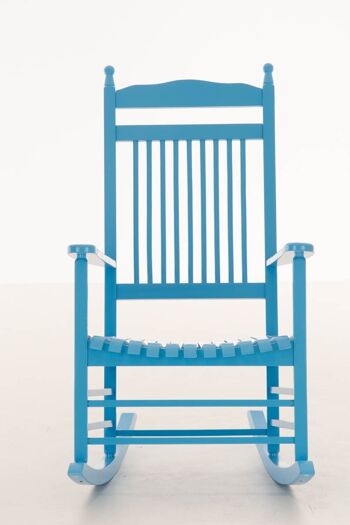 Chaise à bascule Marissa bleu 82x66x112 bois bleu 2