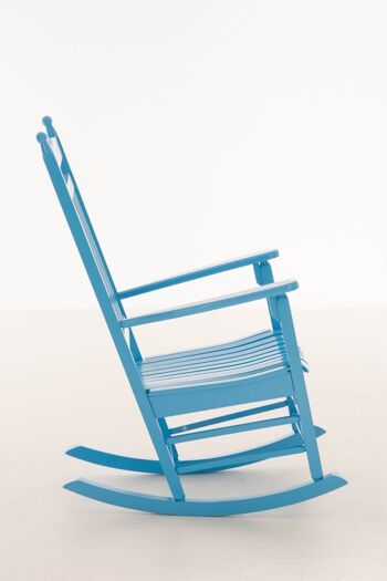 Chaise à bascule Marissa bleu 82x66x112 bois bleu 3