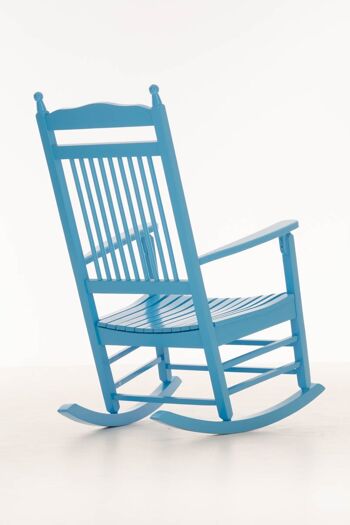 Chaise à bascule Marissa bleu 82x66x112 bois bleu 4