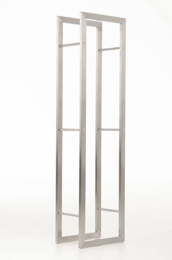 Porte-bûches Keri 25x40x150 inox 25x40x150 inox métal inox 7