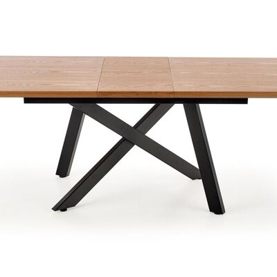 Mesa de centro Bouex de roble natural - Negro
