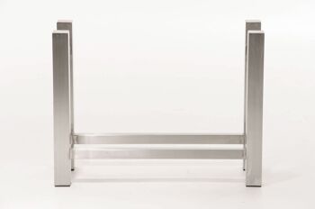 Porte-bûches Medya carré 30x100x60 inox 30x100x60 inox métal inox 7