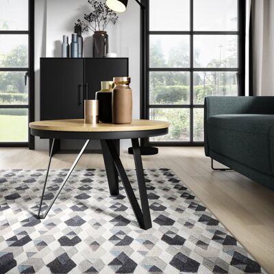 Mesa de comedor extensible Mianes color madera - 160-200 x 90 cm