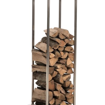 Firewood stand Reto 33x33x115 stainless steel 33x33x115 stainless steel metal stainless steel