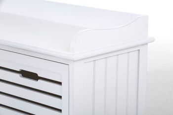 Buffet linoléum blanc 33x110x50 blanc Wood Wood 6