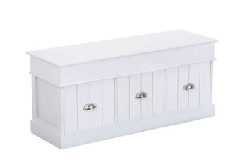 Buffet Elsa blanc 33x102x45 blanc Bois Bois 1