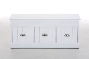 Buffet Elsa blanc 33x102x45 blanc Bois Bois 2