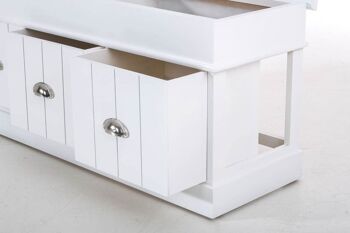 Buffet Elsa blanc 33x102x45 blanc Bois Bois 7