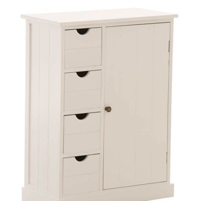 Chest of drawers Atticus white 29.5x60x79 white Wood Wood