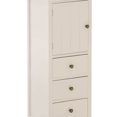 Chest of drawers Laurin white 28x37.5x90 white Wood Wood