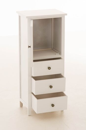 Commode Laurin blanc 28x37,5x90 blanc Bois Bois 5