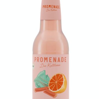 Promenade - 30 Flaschen / Bio Limonade Rhabarber-Blutorange