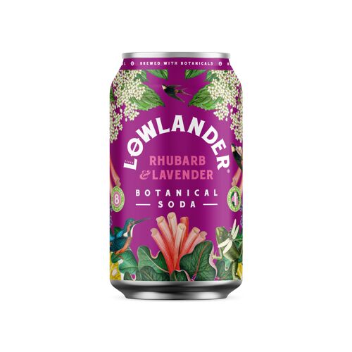Lowlander Rhubarb & Lavender Botanical Soda