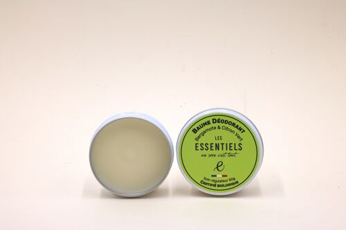 Baume déodorant Bergamote & Citron Vert - certifié biologique- 50g